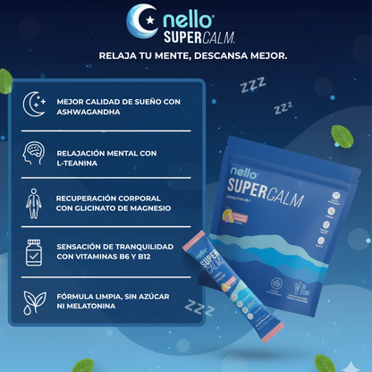 SuperCalm 4 en 1 - Duerme mejor, sin estres, duerme feliz y contento