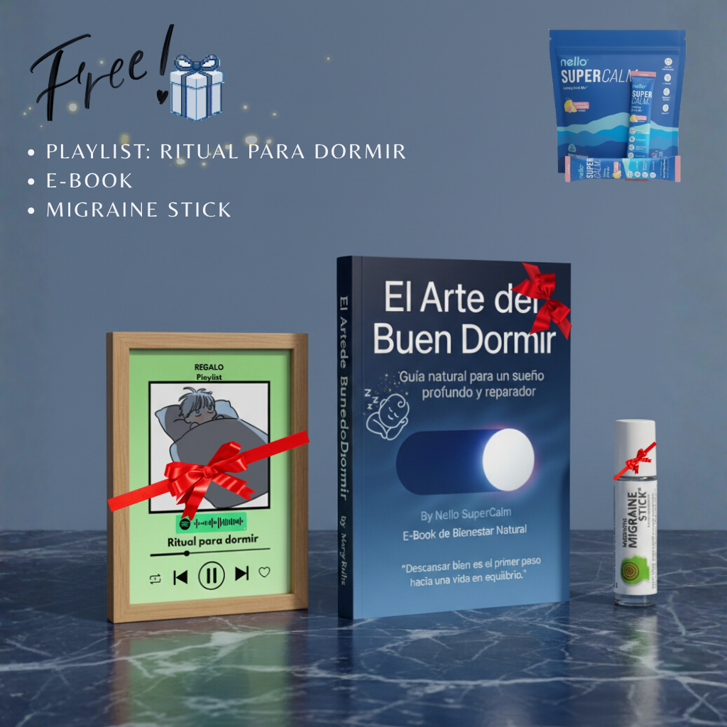 SuperCalm 4 en 1 - Duerme mejor, sin estres, duerme feliz y contento